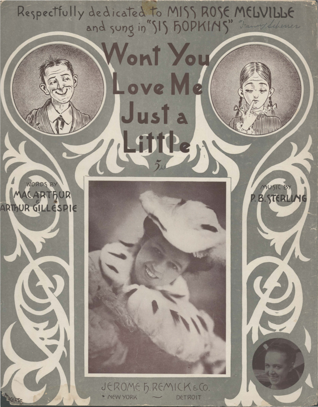 Wont You Love Me Just a Little (1906)