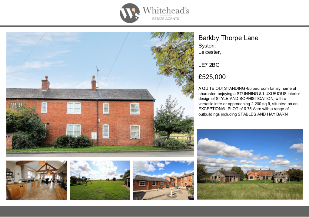 Barkby Thorpe Lane £525000