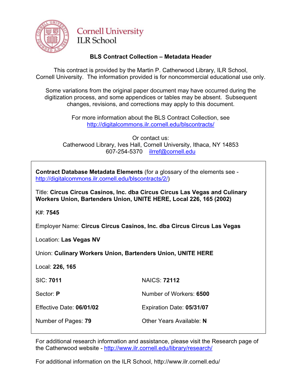 Circus Circus Casinos, Inc., Circus Circus Las Vegas and Culinary Workers Union, Bartenders Union, UNITE HERE, Local 226