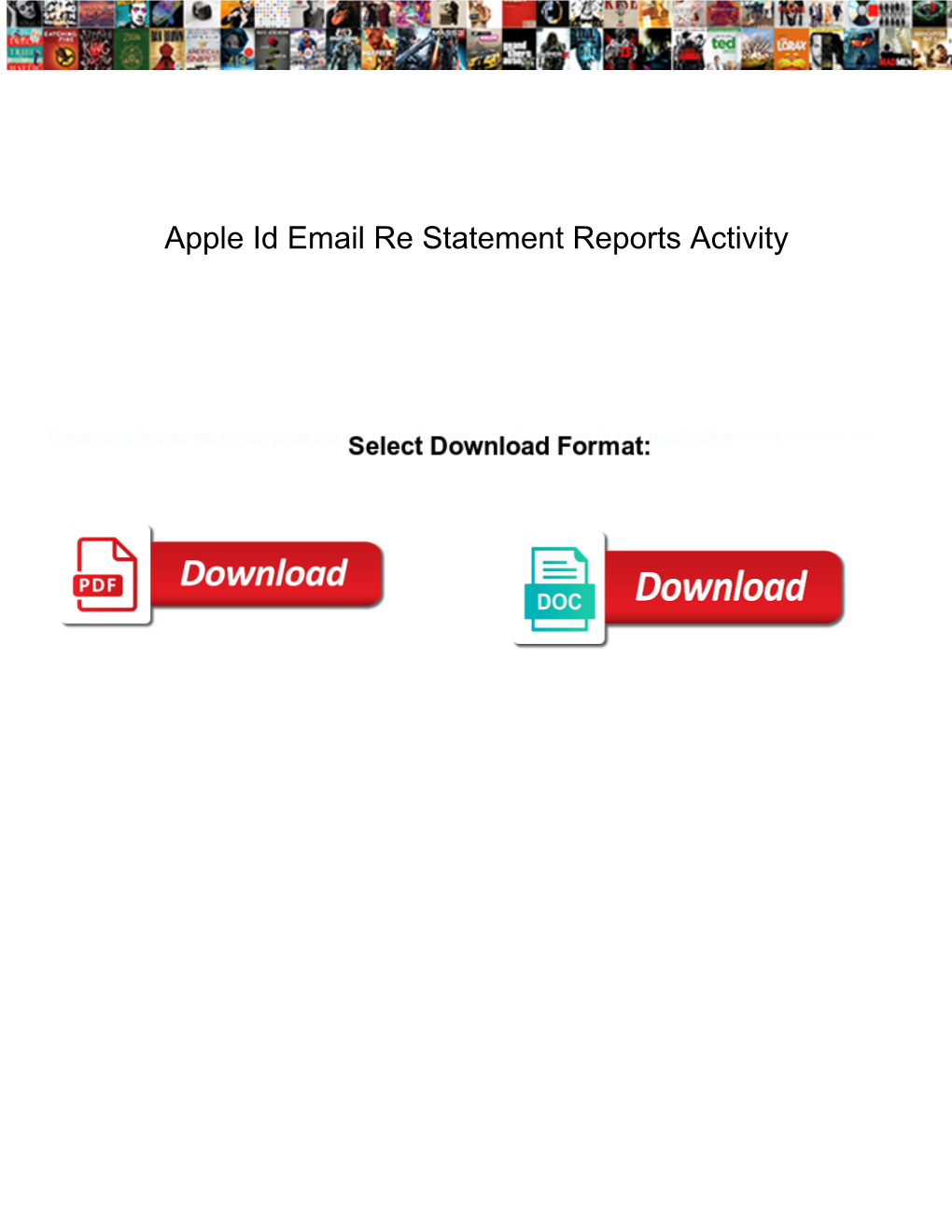 Apple Id Email Re Statement Reports Activity