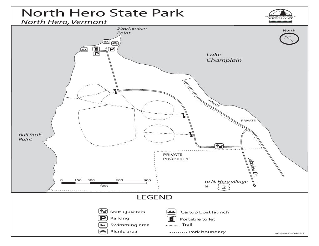 North Hero Map and Guide