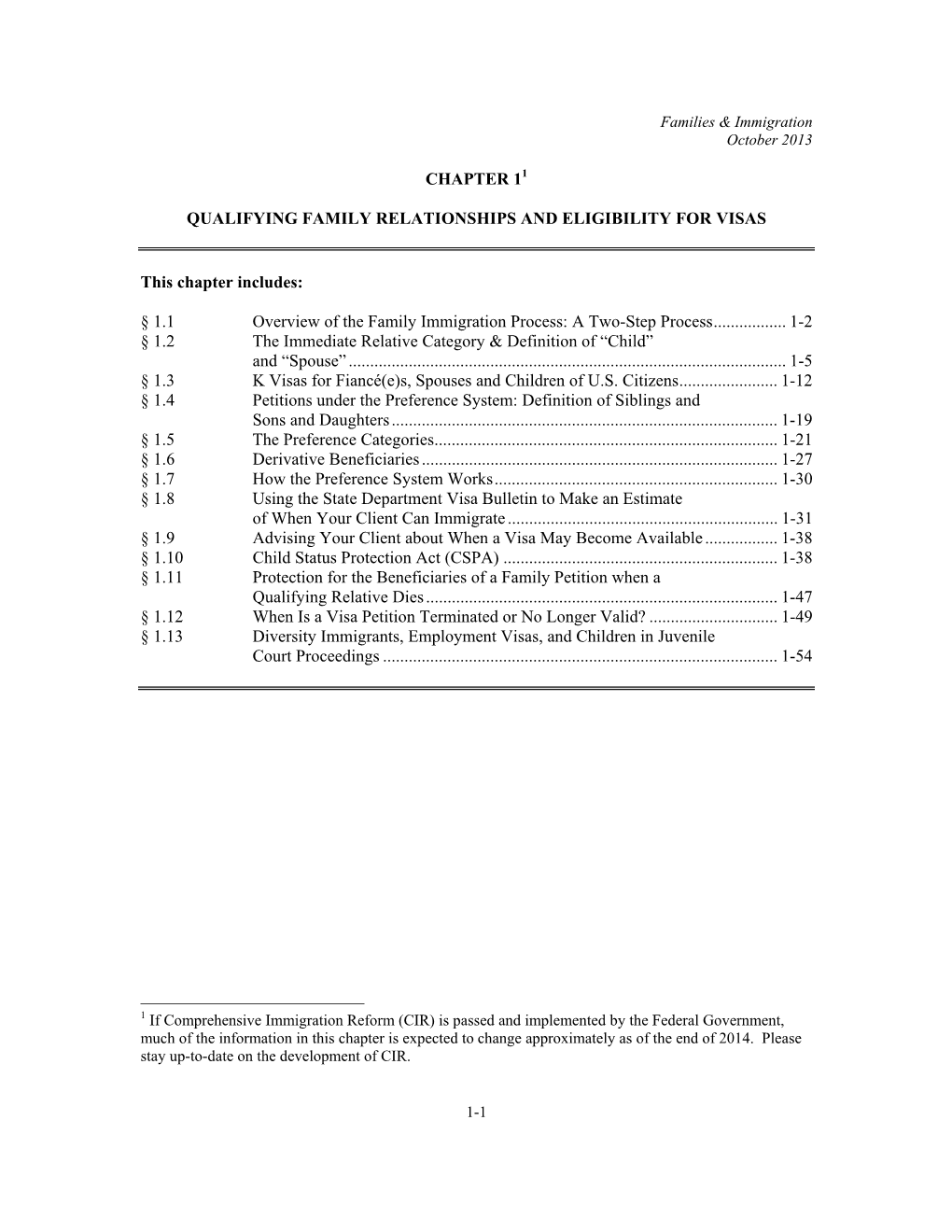 1.1 Overview of the Family Immigration Process: a Two-Step Process