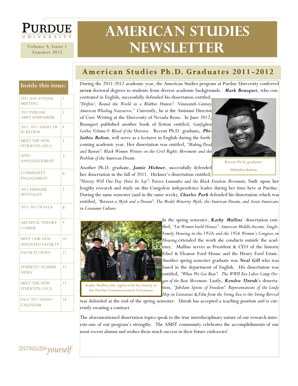 American Studies Newsletter