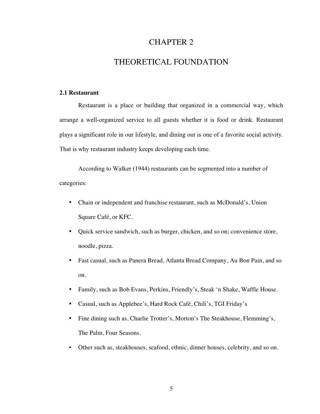 Chapter 2 Theoretical Foundation