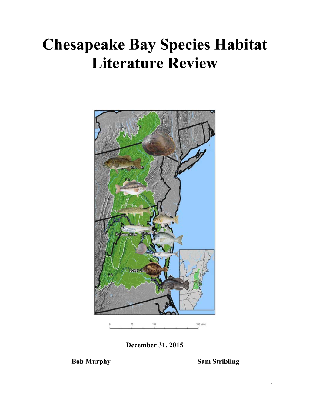 Chesapeake Bay Species Habitat Literature Review