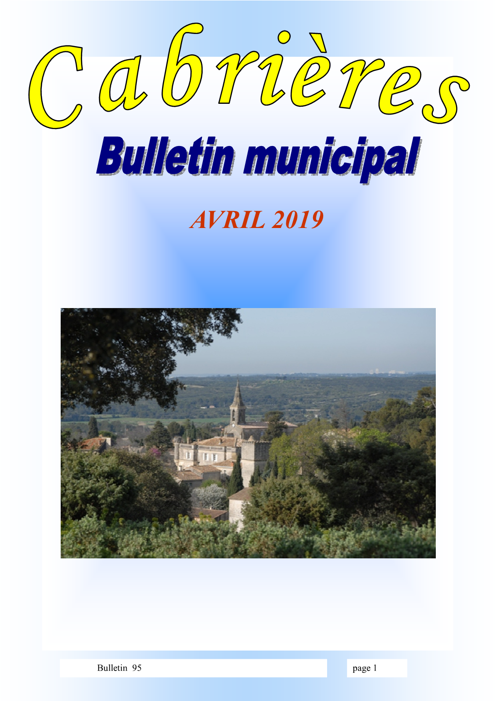 Bulletin Avril 2019