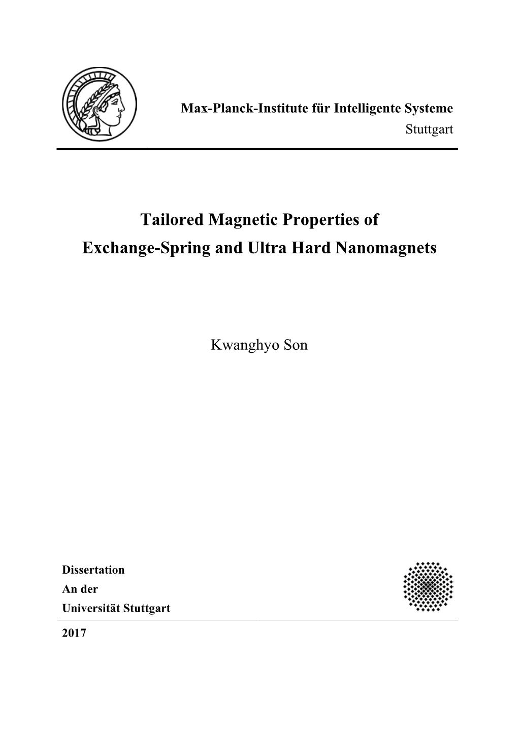 Tailored Magnetic Properties of Exchange-Spring and Ultra Hard Nanomagnets