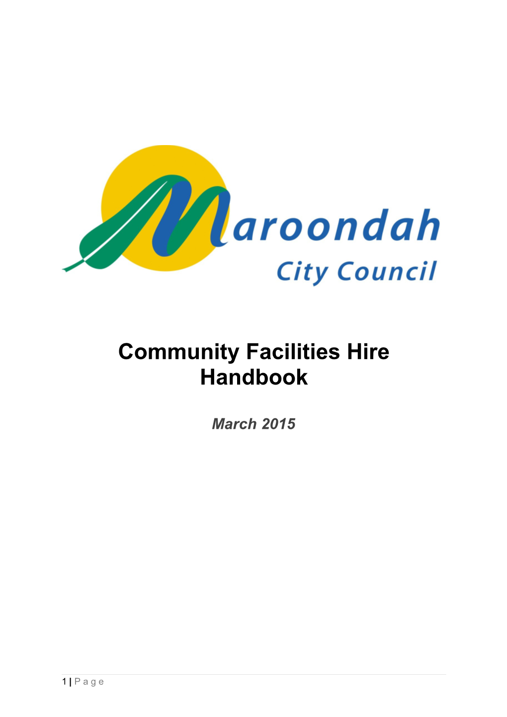 Council Facilities Hire Handbook 5