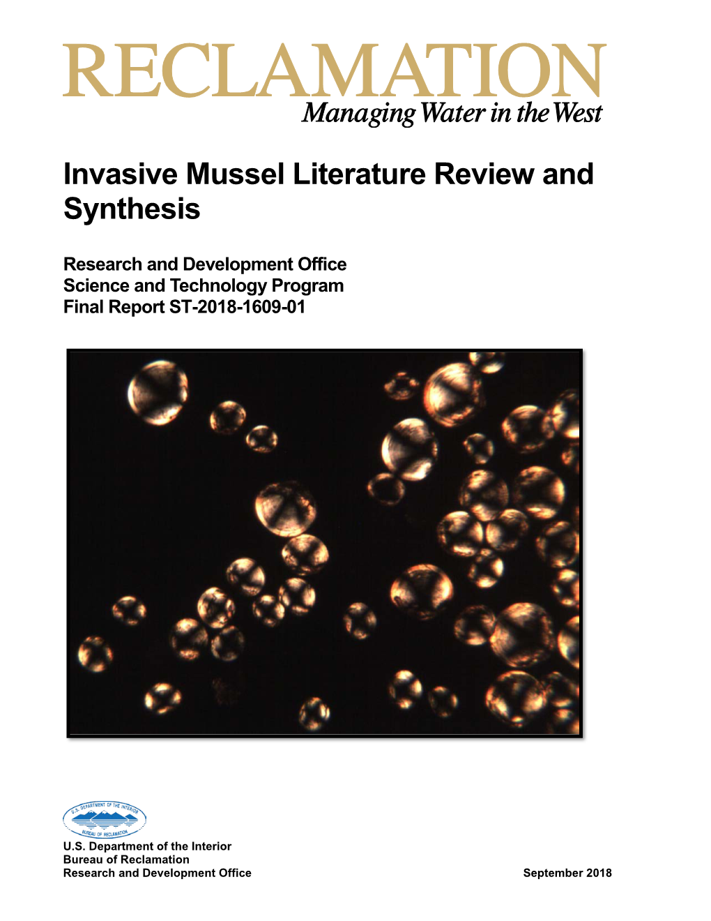 Invasive Mussel Literature Review and Synthesis