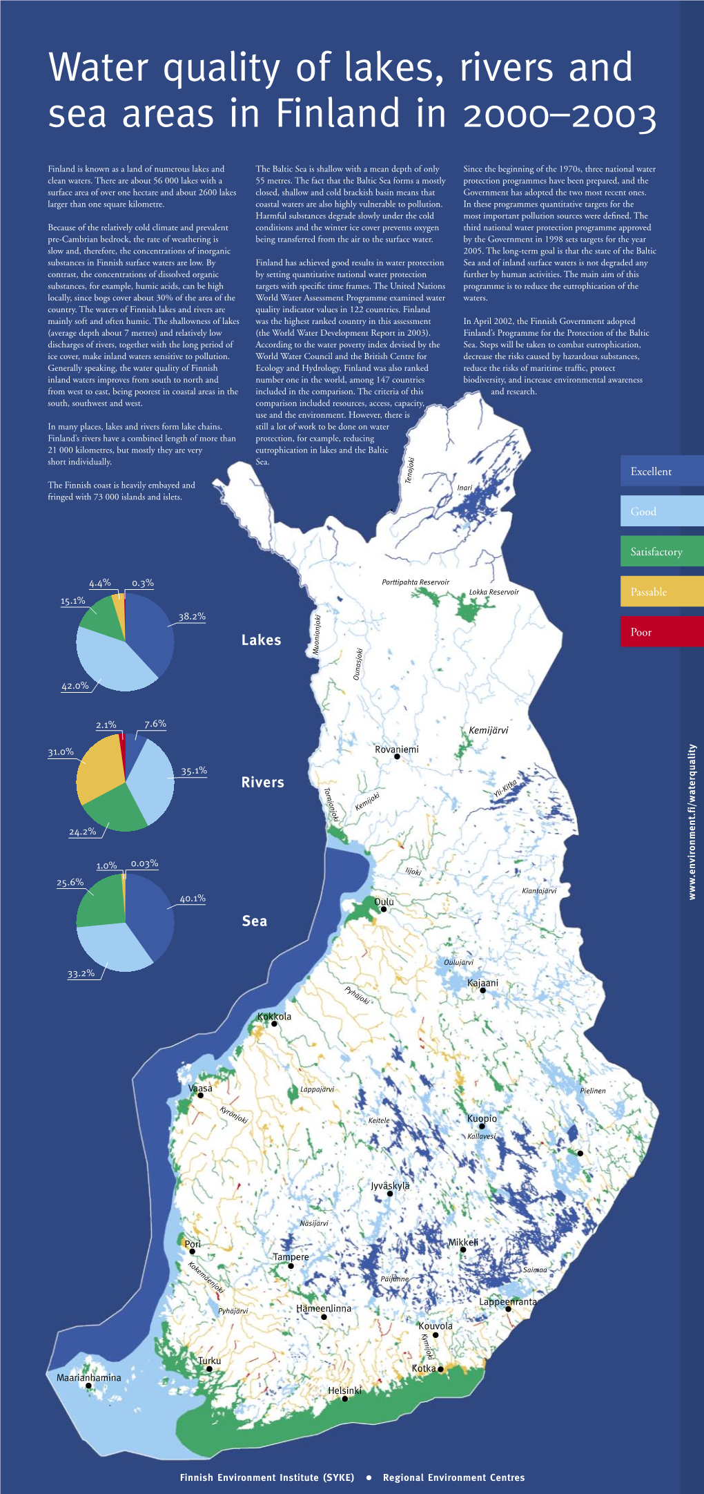 Water Quality of Lakes, Rivers and Sea Areas in Finland in 2000–2003