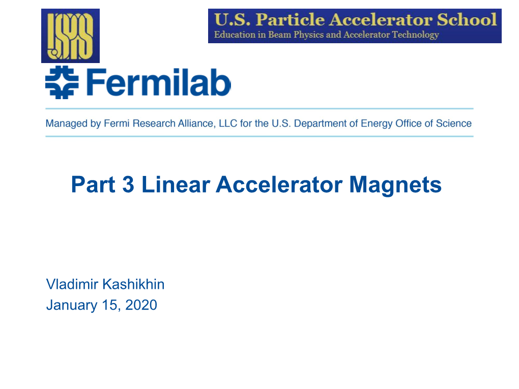 Part 3 LCLS-II Cryomodule Magnet Package