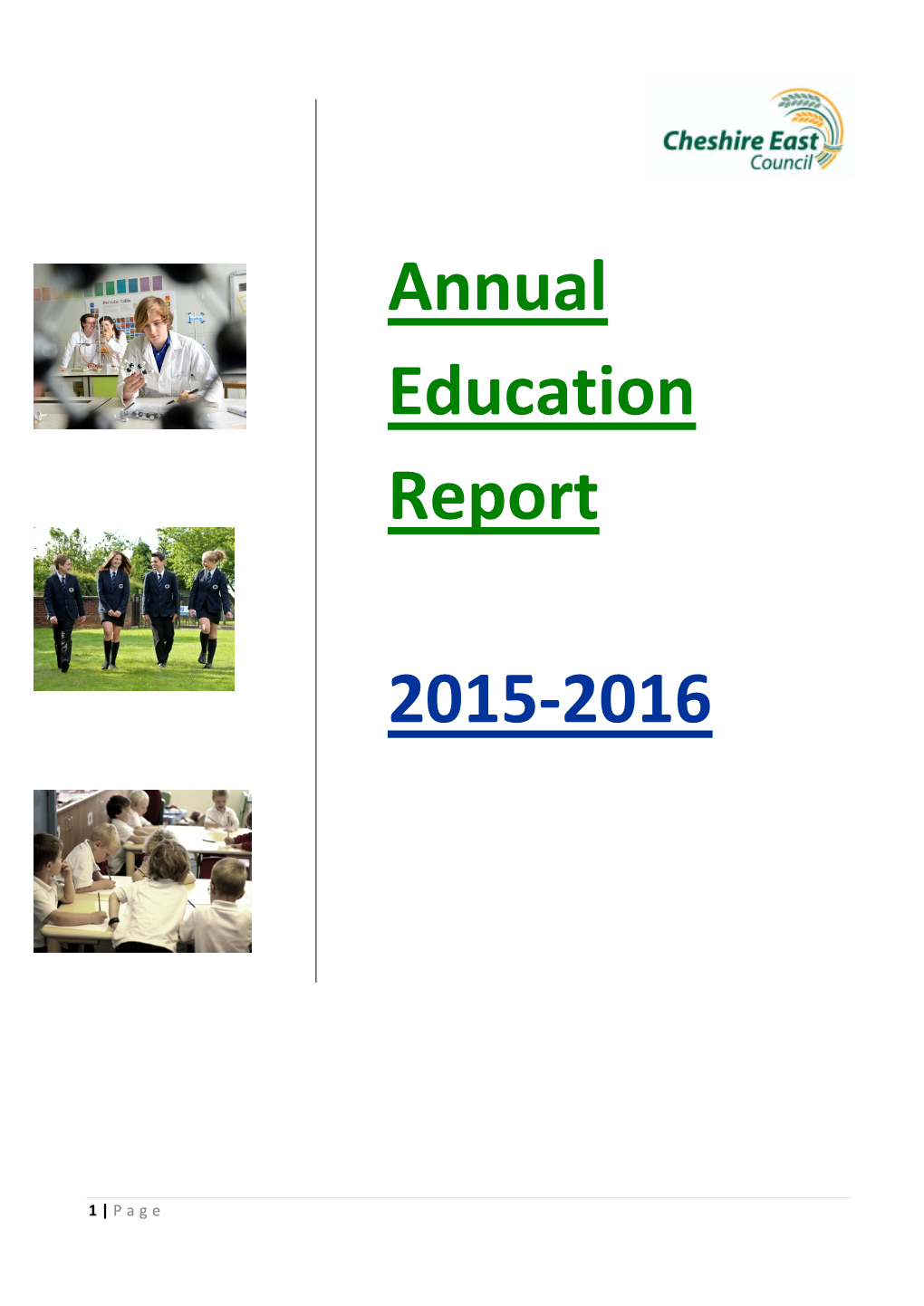 Annual Education Report 2015-2016