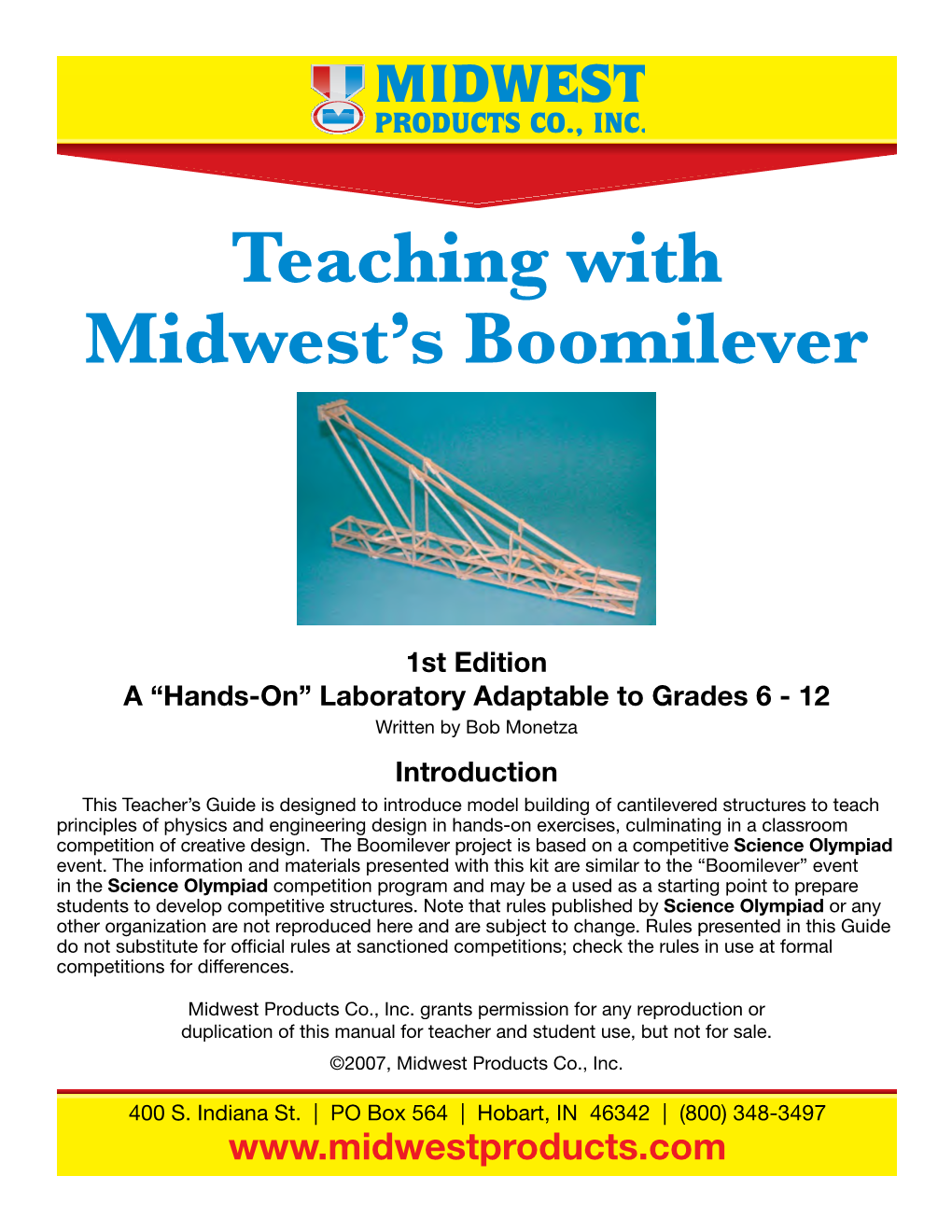 Teaching with Midwest's Boomilever