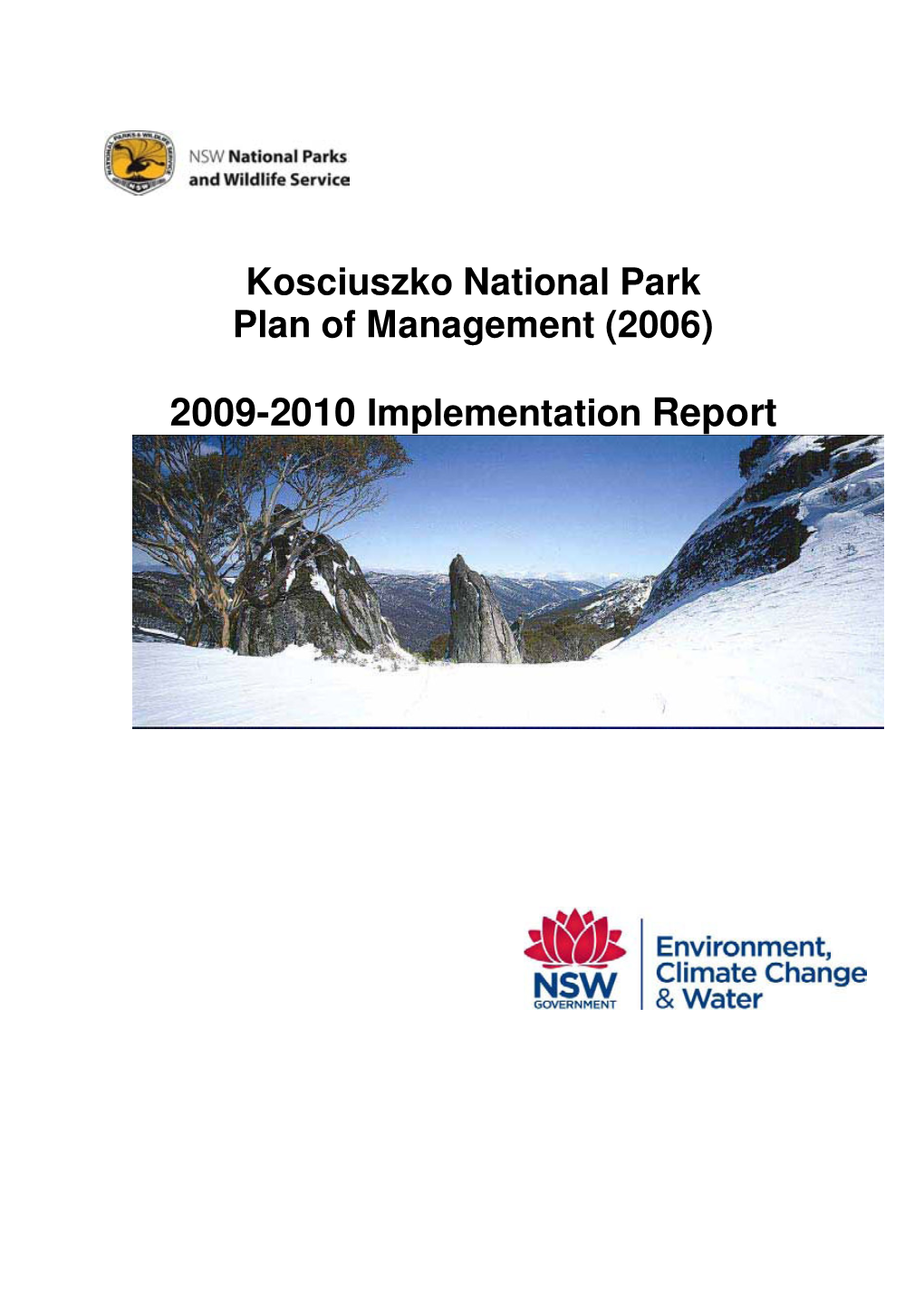 Kosciuszko National Park Plan of Management (2006)