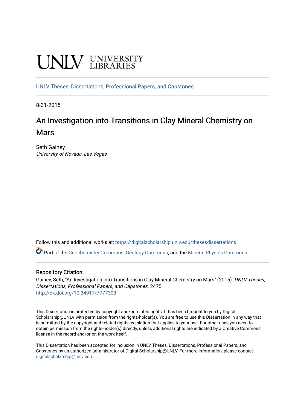 An Investigation Into Transitions in Clay Mineral Chemistry on Mars