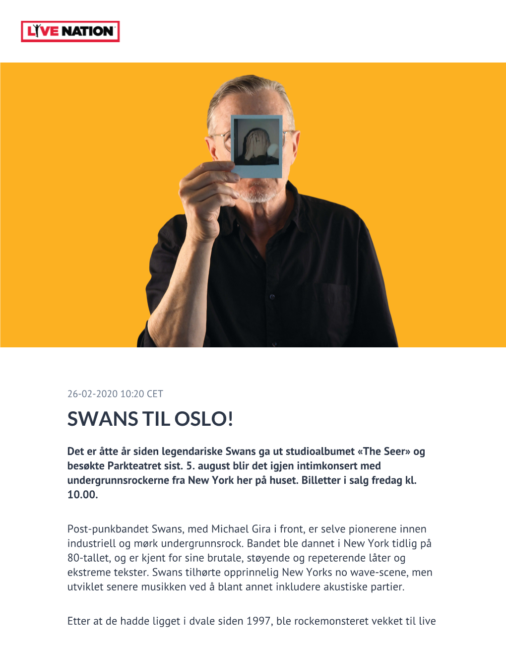 Swans Til Oslo!