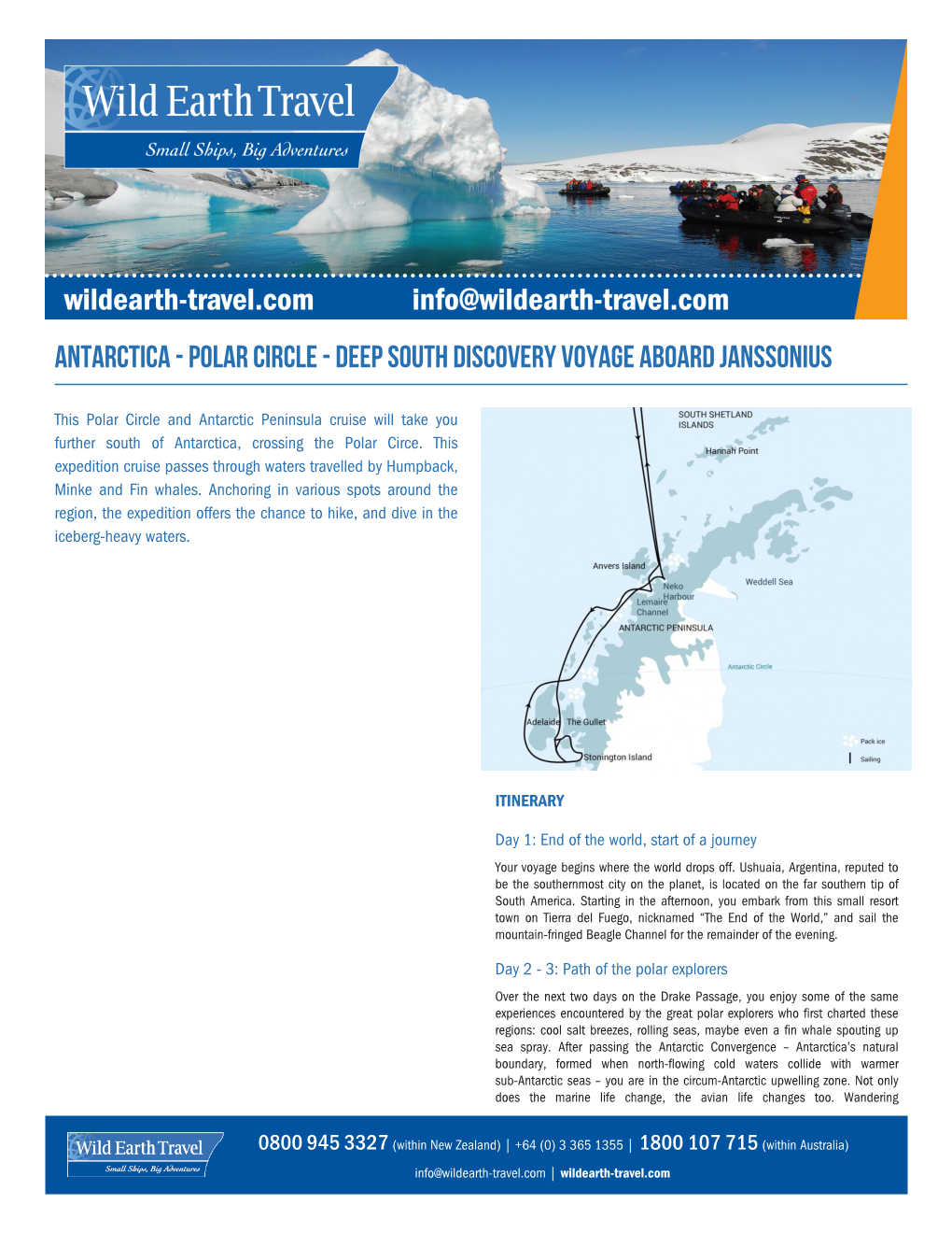 Antarctica - Polar Circle - Deep South Discovery Voyage Aboard Janssonius