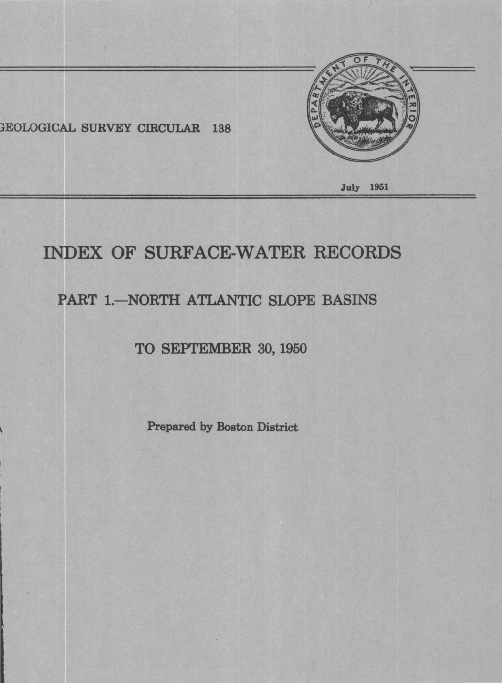 Index of Surface-Water Records