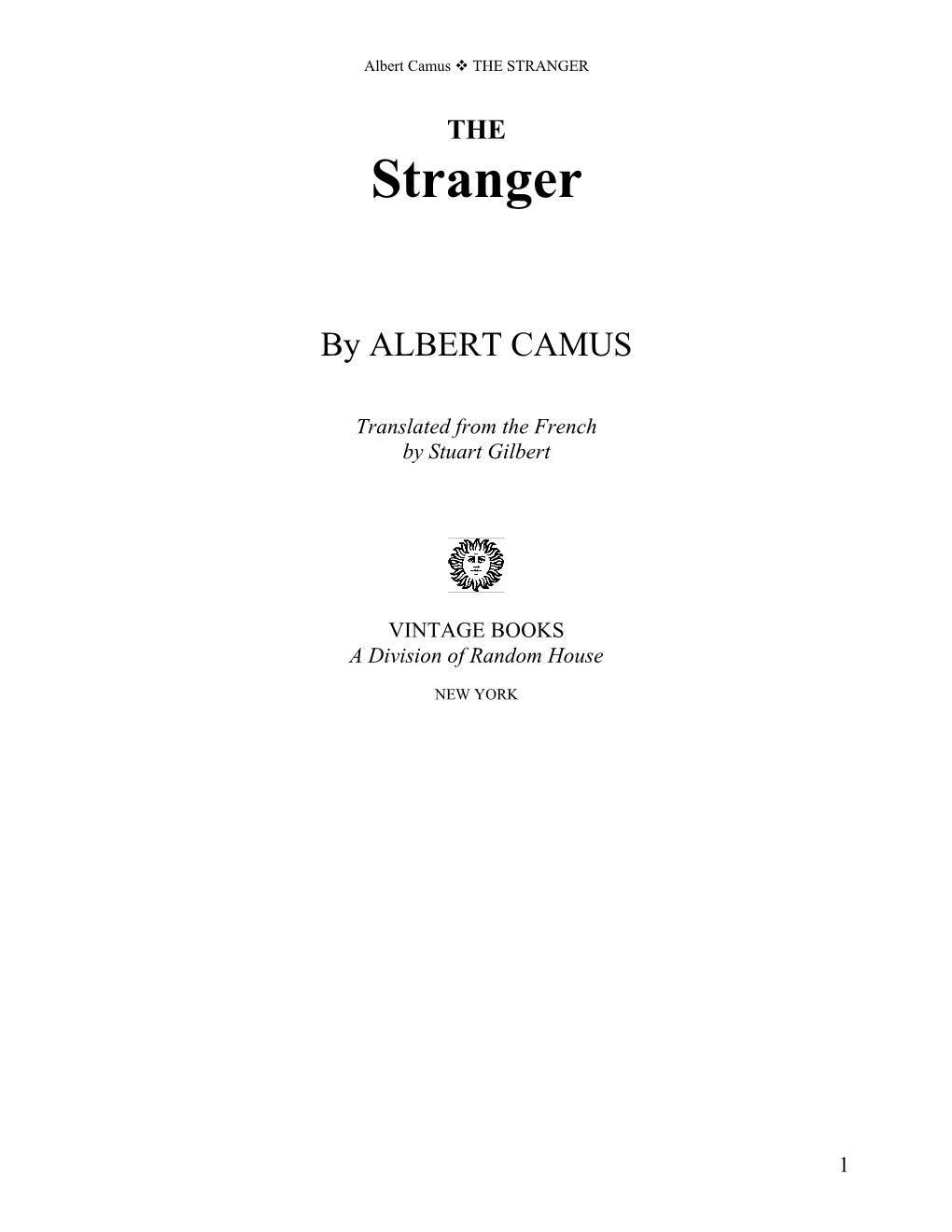 The Stranger