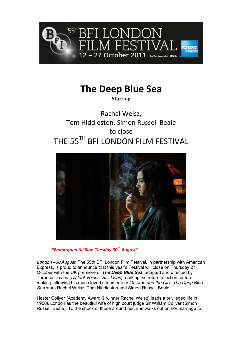 The Deep Blue Sea Starring