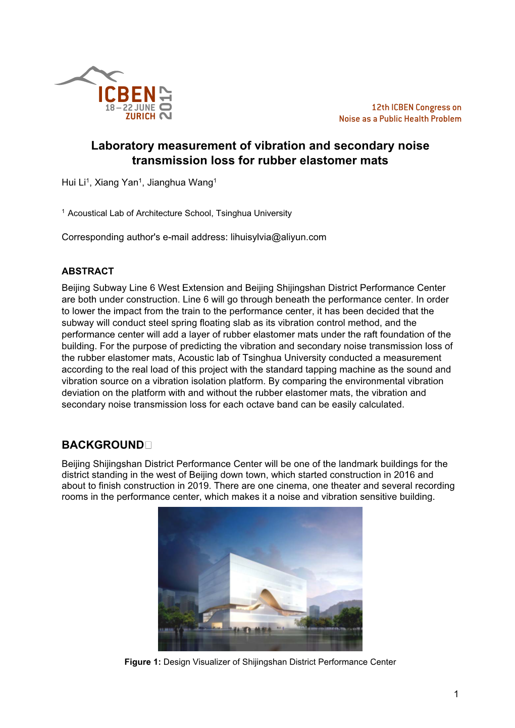 Laboratory Measurement of Vibration and Secondary Noise Transmission Loss for Rubber Elastomer Mats