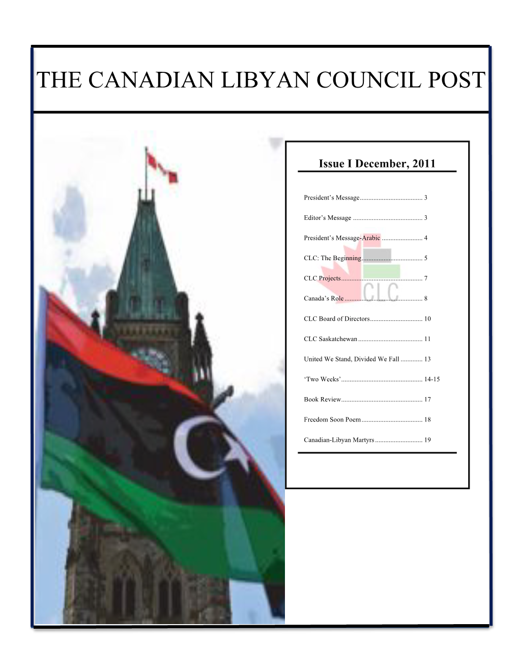 The Canadian Libyan Council Post
