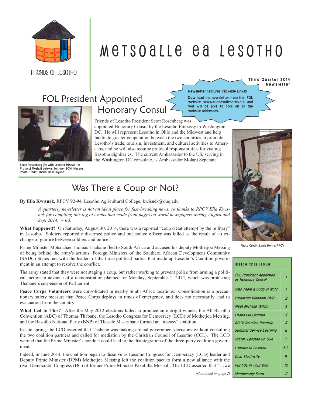 FOL Newsletter 3QTR