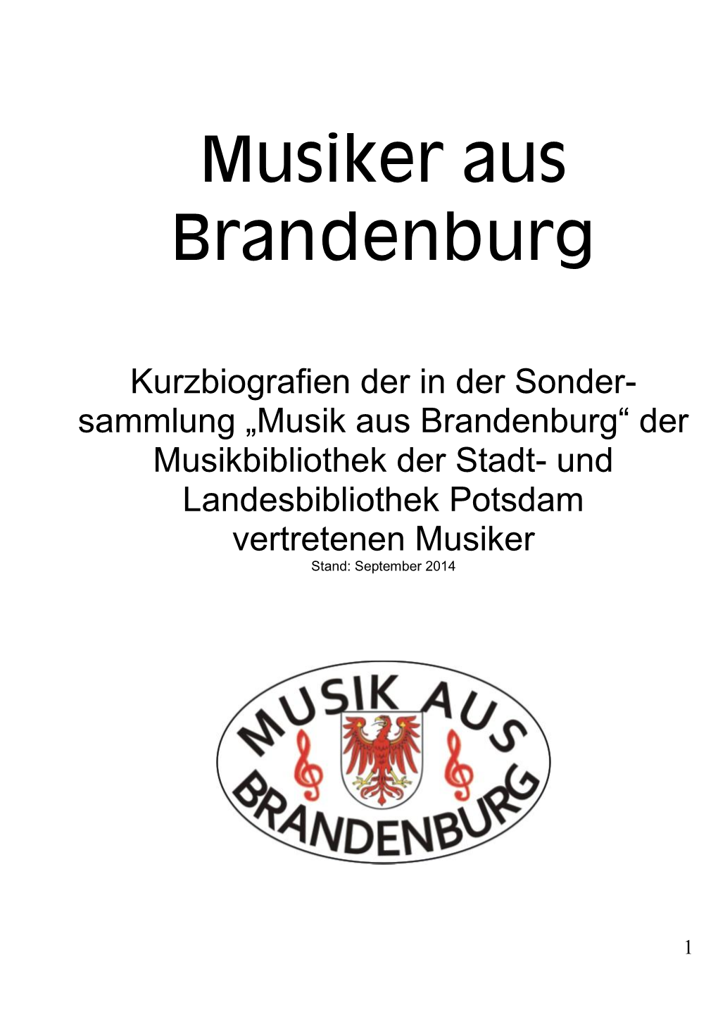 Musiker in Brandenburg