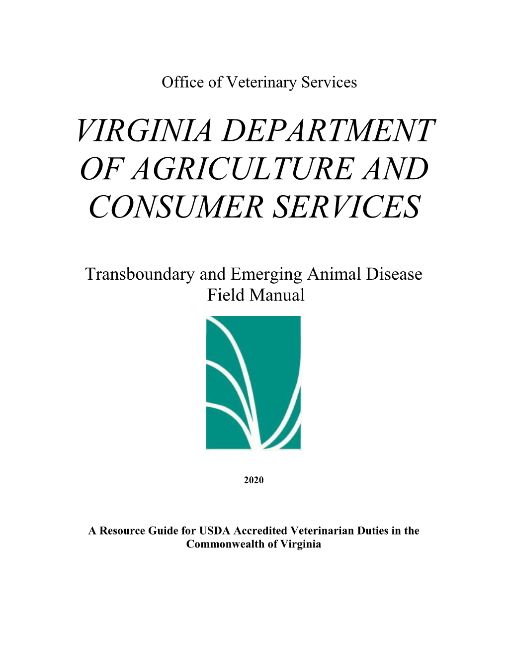 VA Transboundary and Emerging Disease