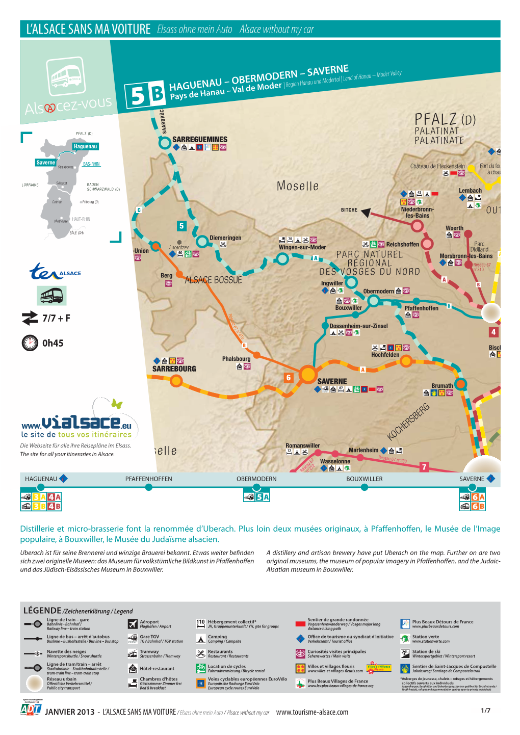 DERN| Region Hanau– SAVERNE Und Modertal | Land of Hanau – Moder Valley 5 B Pays De Hanau – Val De Moder PFALZ (D)