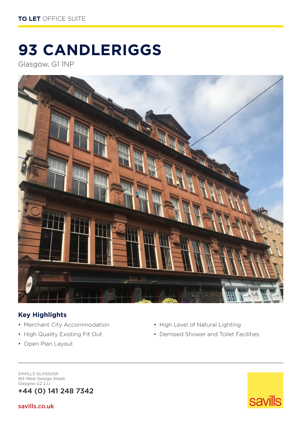 93 CANDLERIGGS Glasgow, G1 1NP