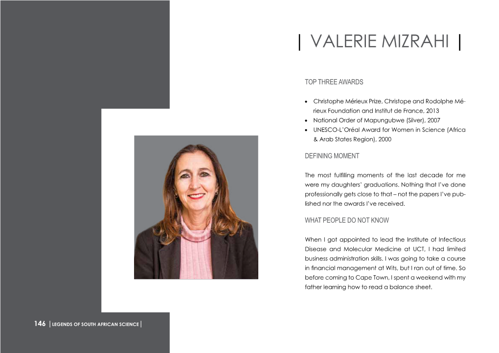 | Valerie Mizrahi |