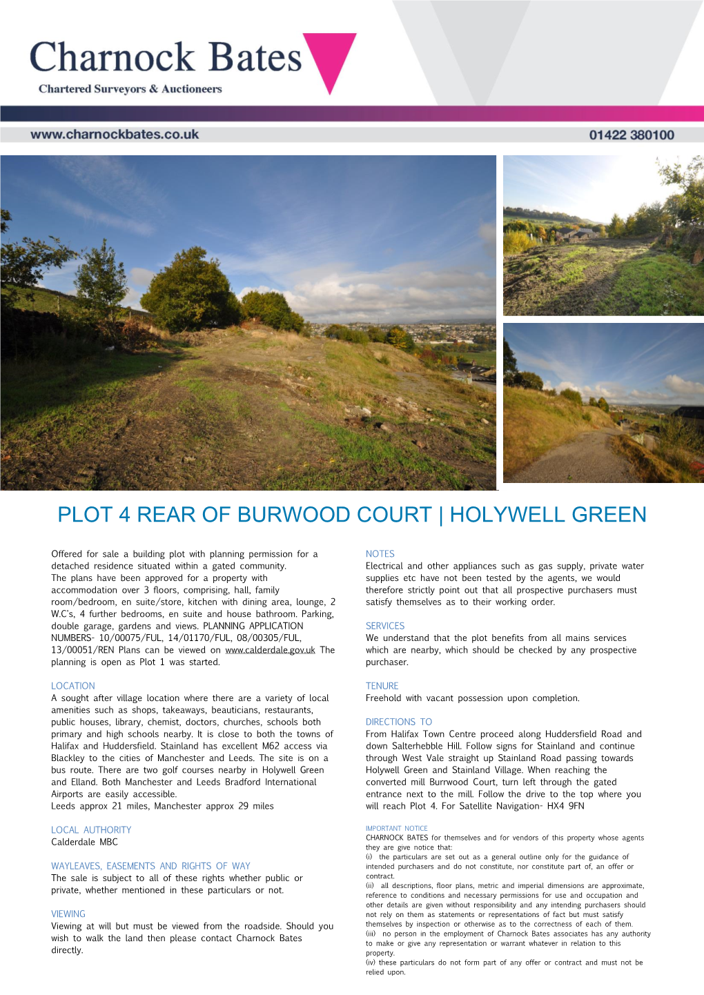 Plot 4 Rear of Burwood Court | Holywell Green