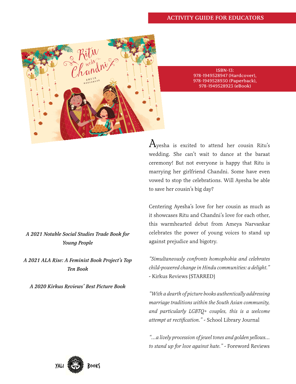 Ritu Weds Chandni, Yali 2020) Books