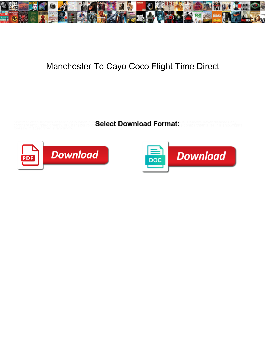 Manchester to Cayo Coco Flight Time Direct