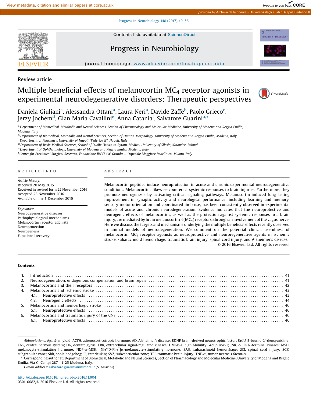 Multiple Beneficial Effects of Melanocortin MC4 Receptor