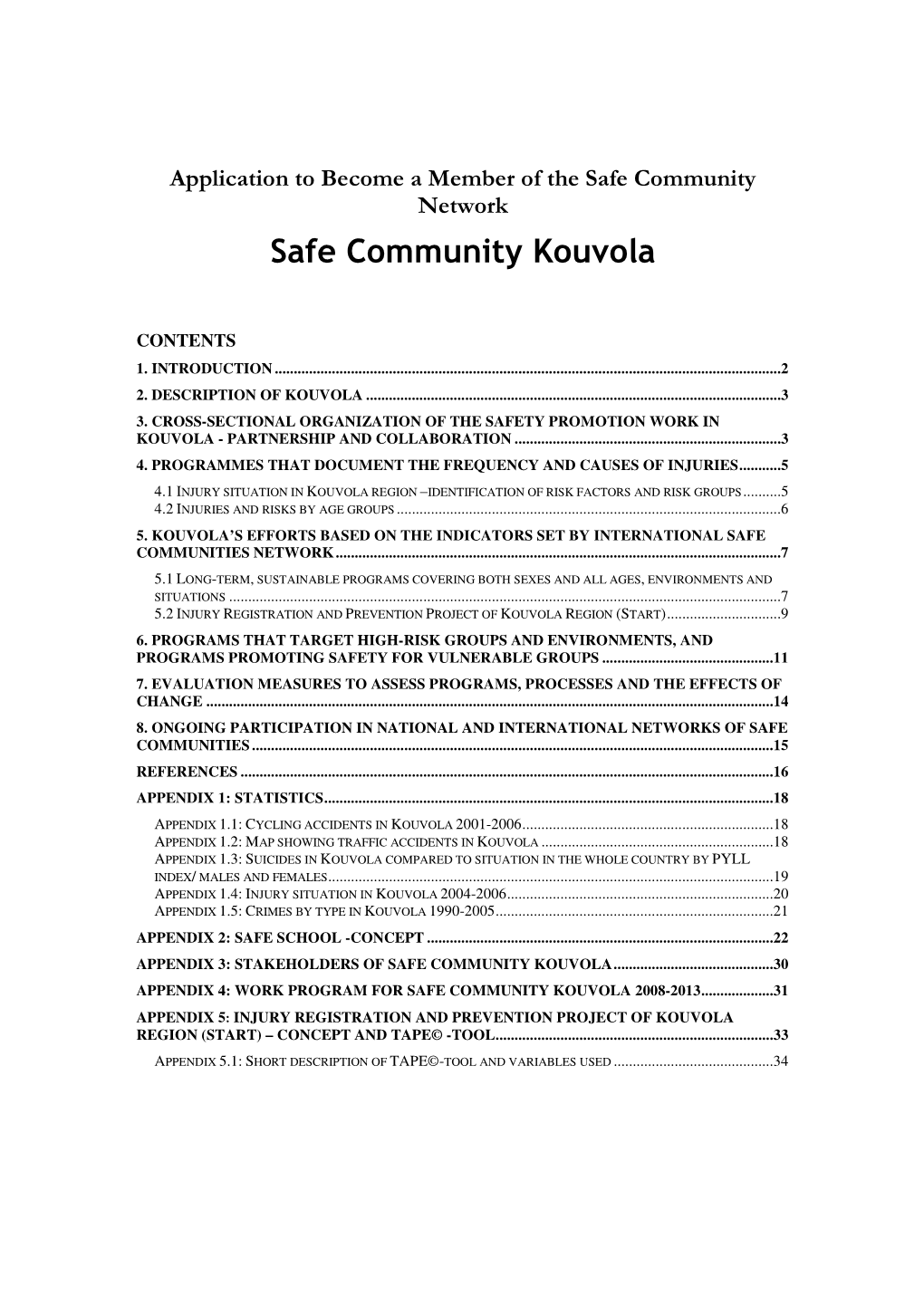Safe Community Kouvola