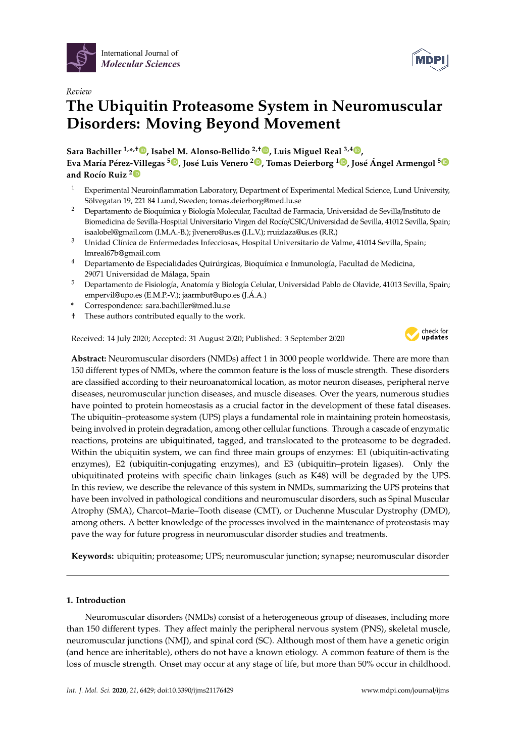 The Ubiquitin Proteasome System in Neuromuscular Disorders: Moving Beyond Movement