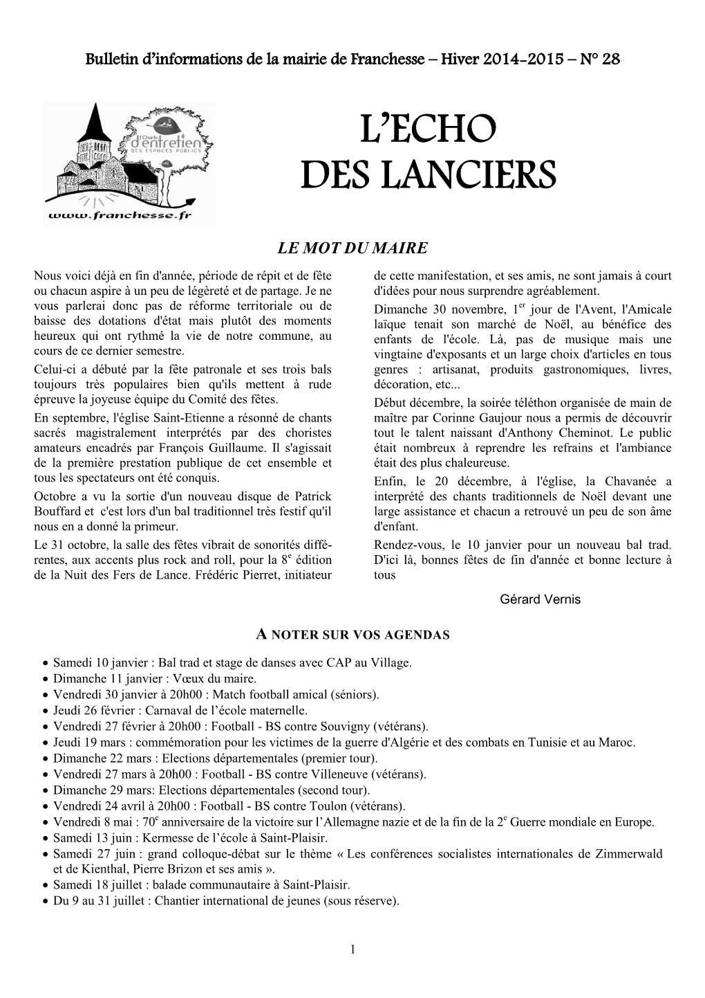 L'echo Des Lanciers