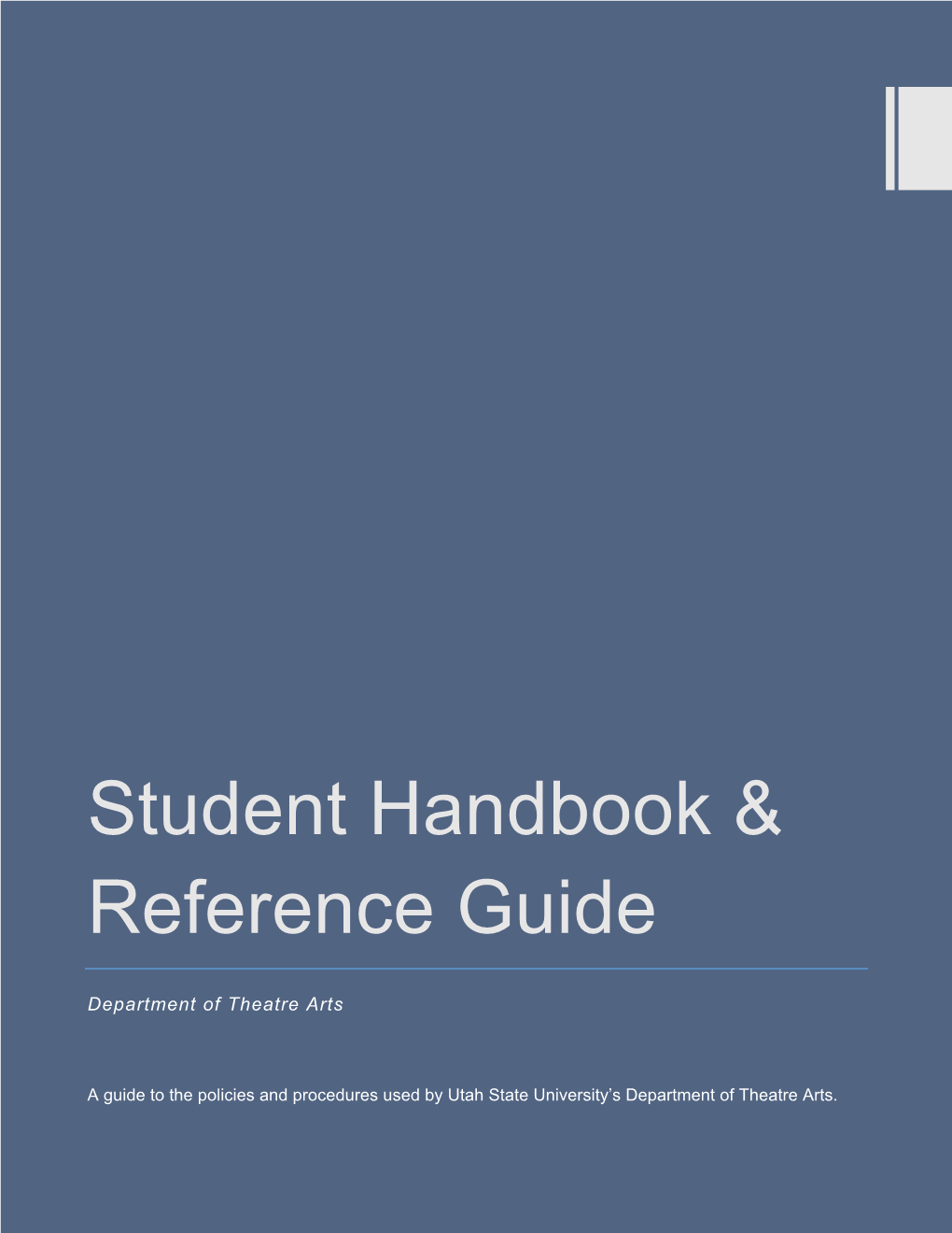 Student Handbook &