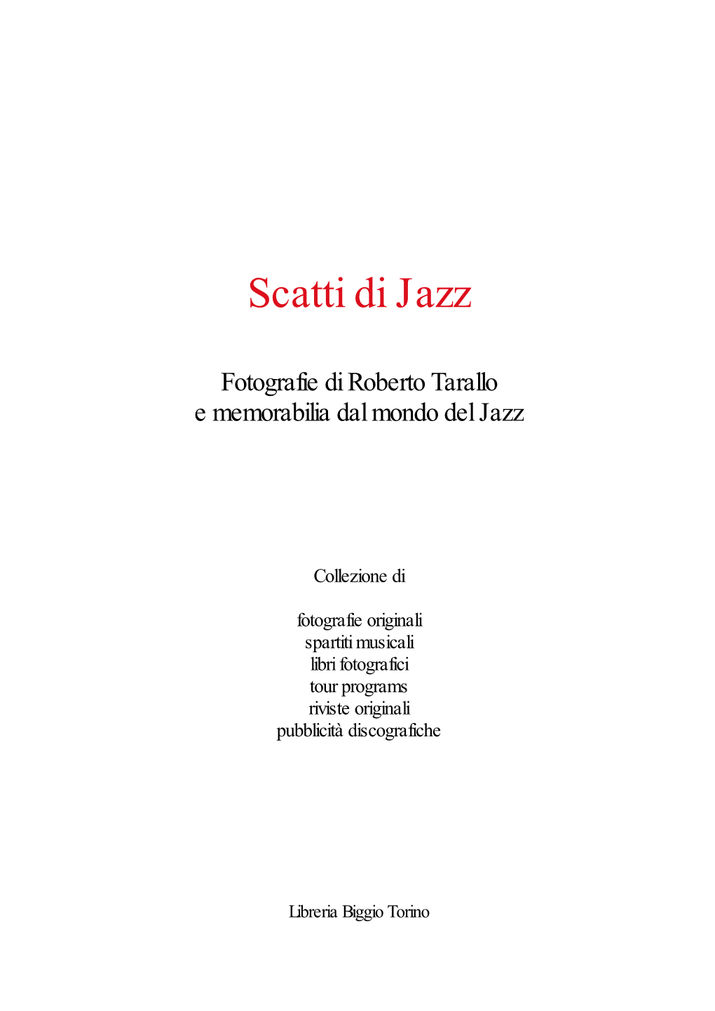 Scatti Di Jazz