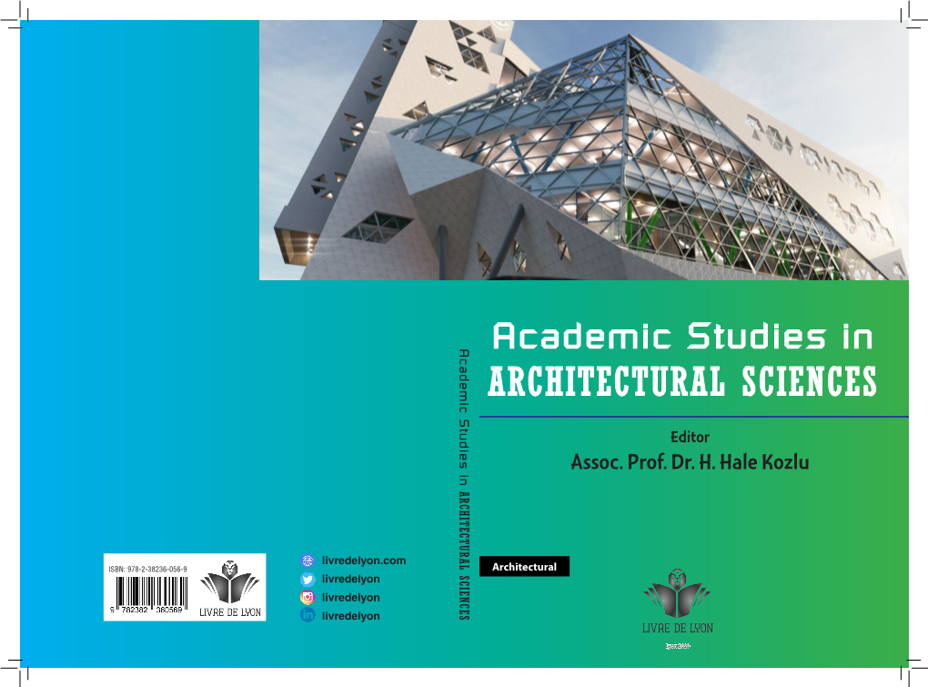 Academic Studies in Academic Studies in ARCHITECTURAL SCIENCES