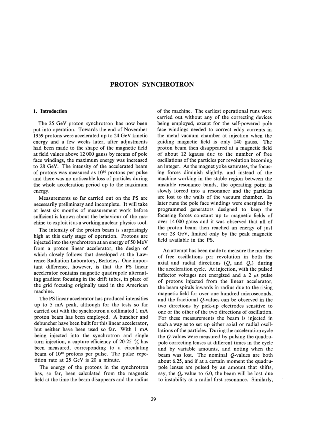 Proton Synchrotron