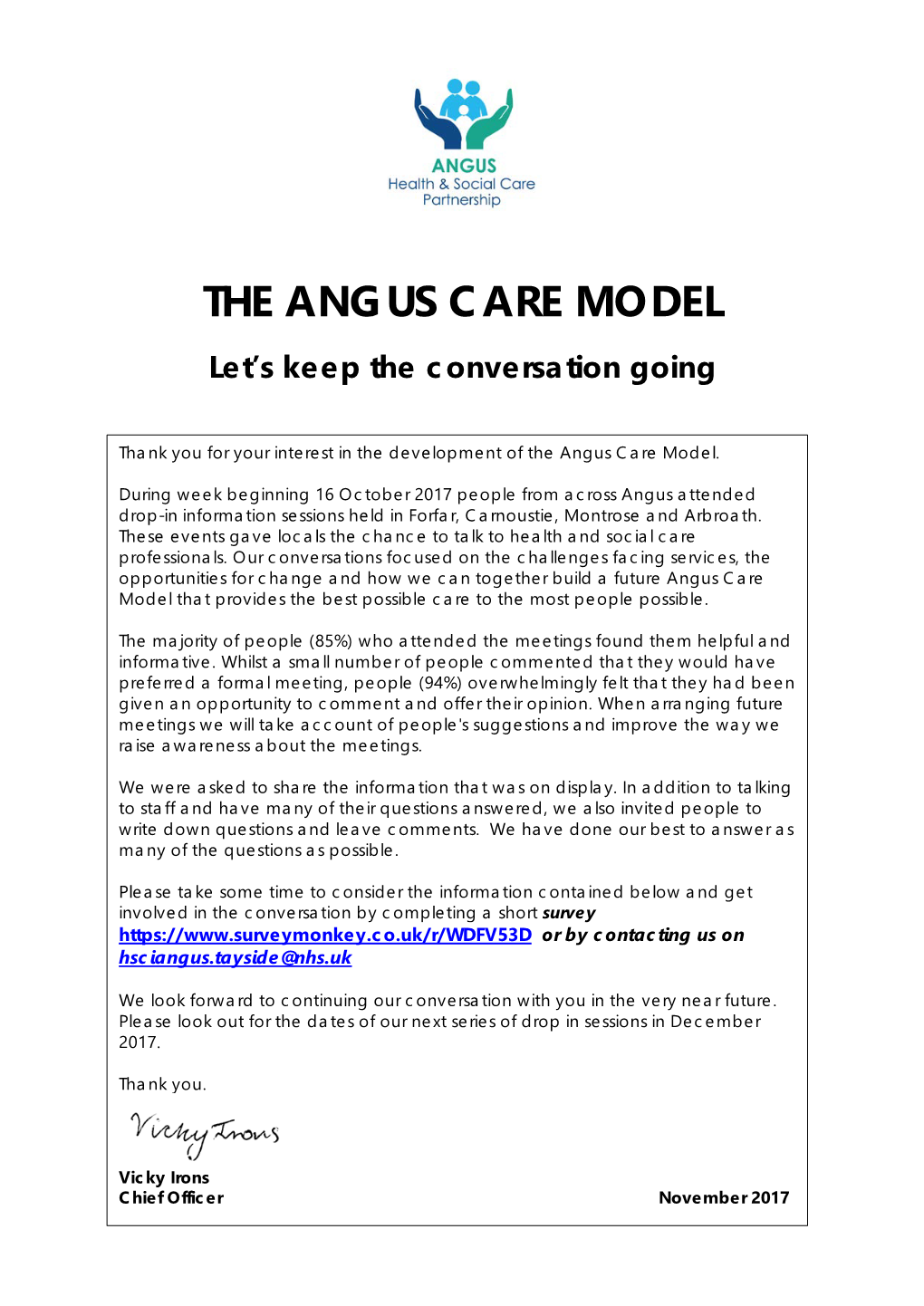 The Angus Care Model