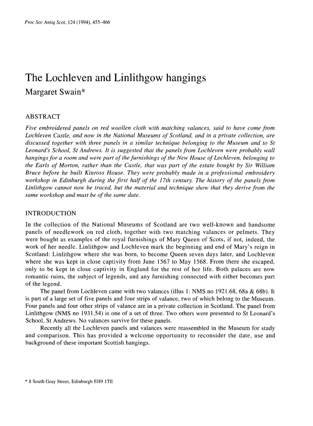 The Lochleven and Linlithgow Hangings I 459