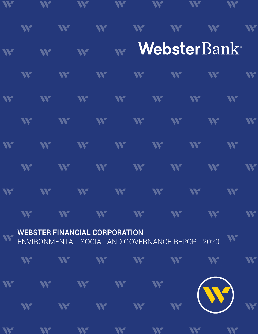 2020 Webster Financial Corporation Environmental, Social And