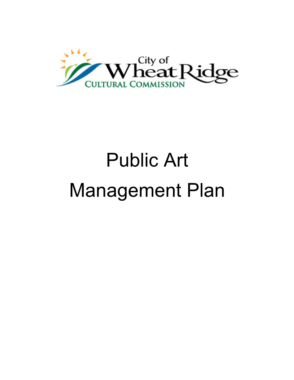 Public Art Management Plan Public Art Management Plan