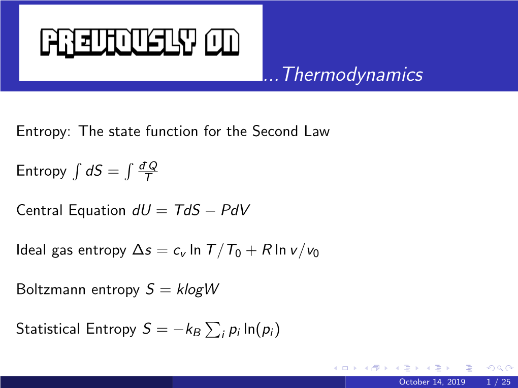 Thermodynamics