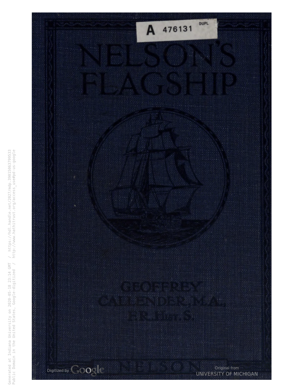 Nelson's Flagship; Abridged from [The Author's] the Story