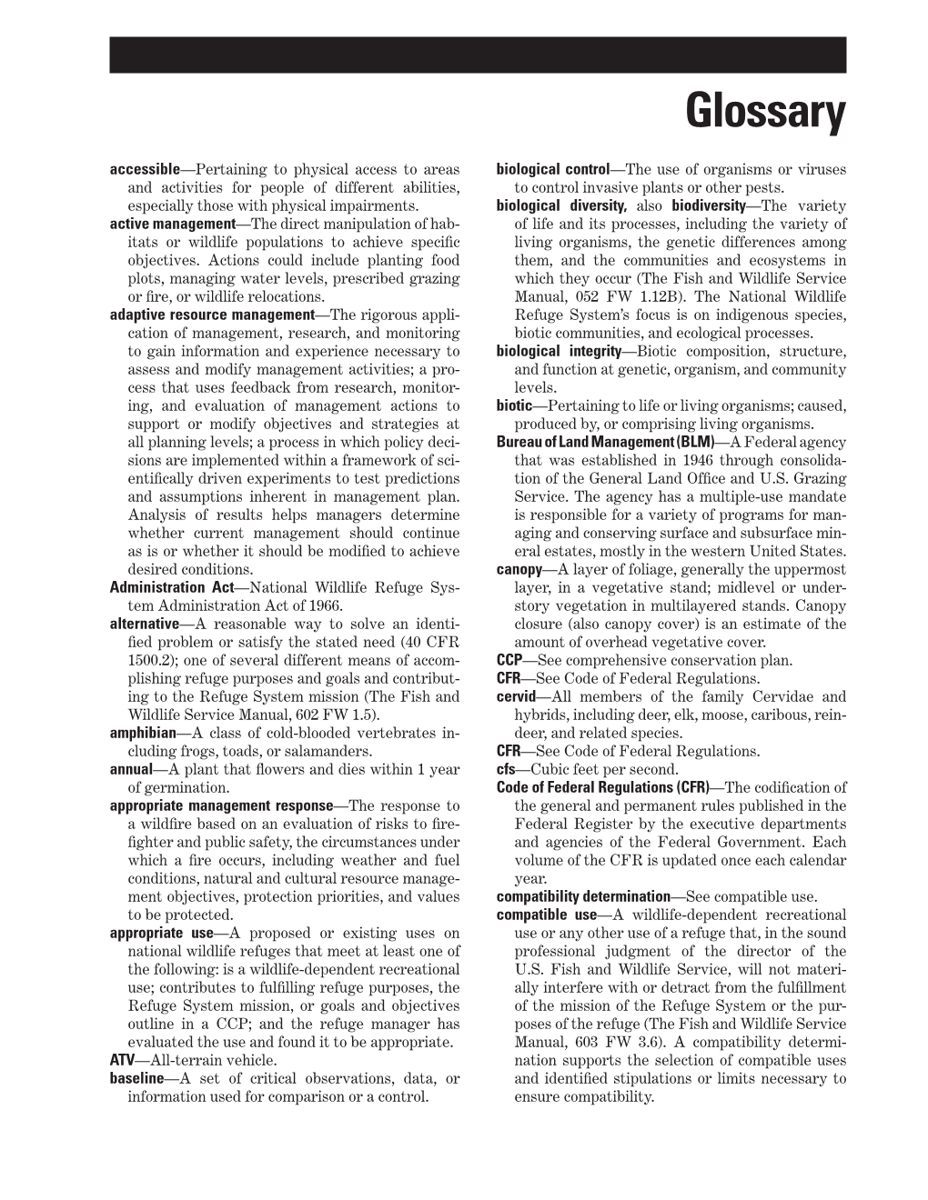 Appendixes, Draft Comprehensive Conservation Plan and Environmental Impact Statement, Charles M. Russell National Wildlife Refug